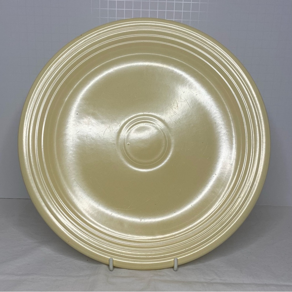 Vintage Fiesta 12” Chop Plate - Ivory